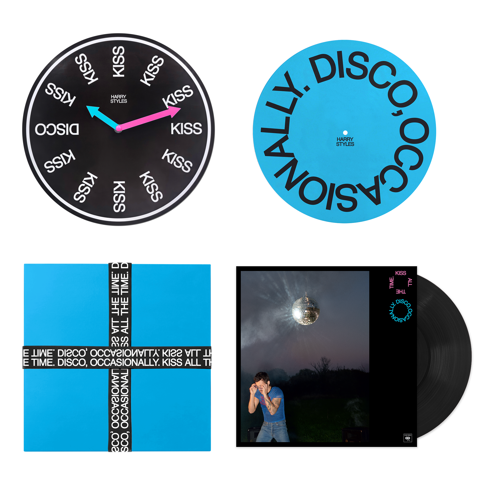 KISS ALL THE TIME. DISCO, OCCASIONALLY. – CLOCK + VINYL SLIPMAT + VINYL BOX SET