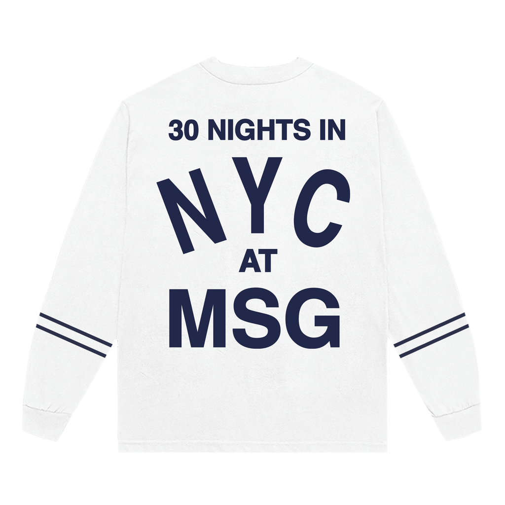 White 30 Nights LS Tee