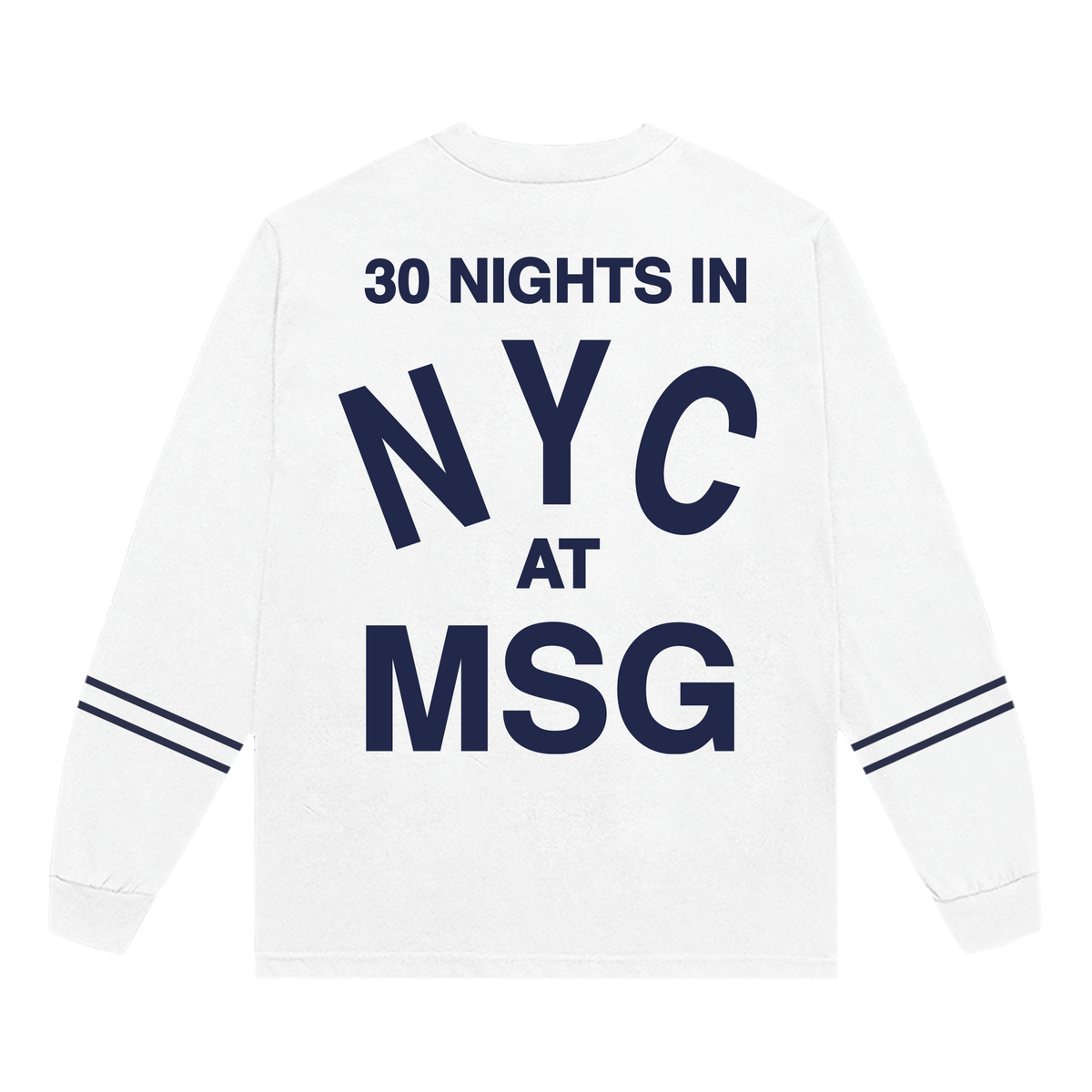 White 30 Nights LS Tee
