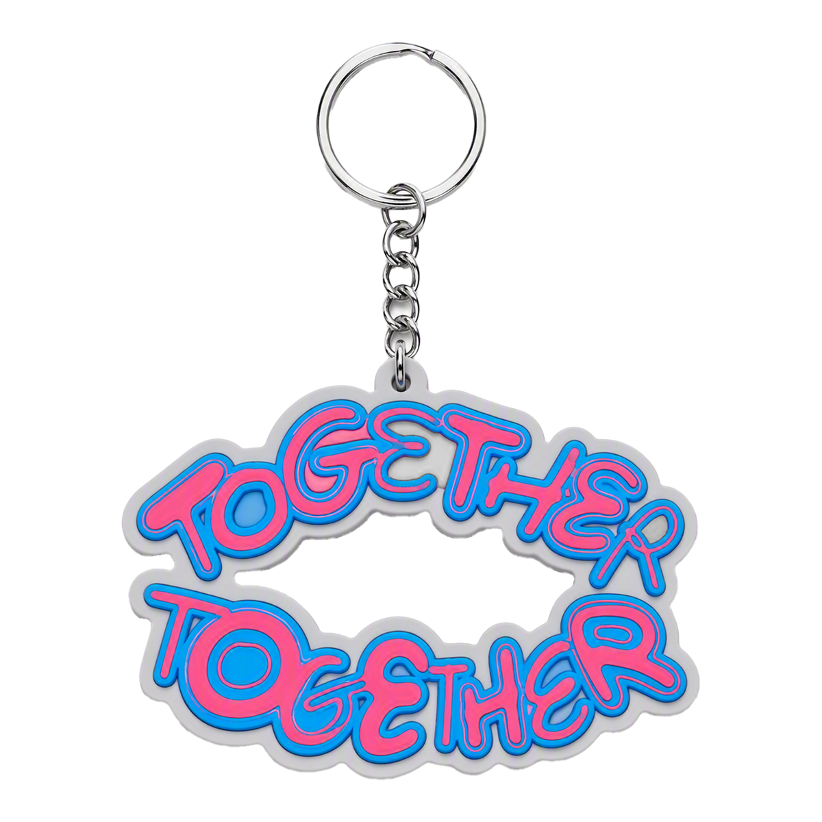 TT Rubber Keychain Blue